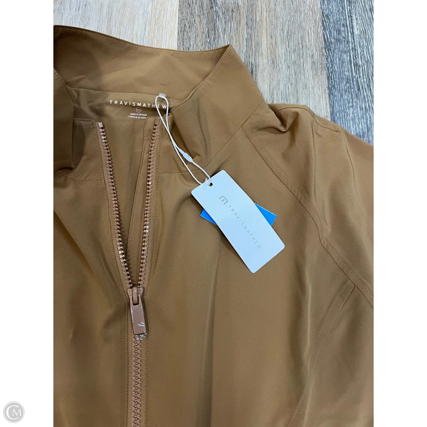 Athletic Jacket By Travis Mathew In Tan, Size: Xxl