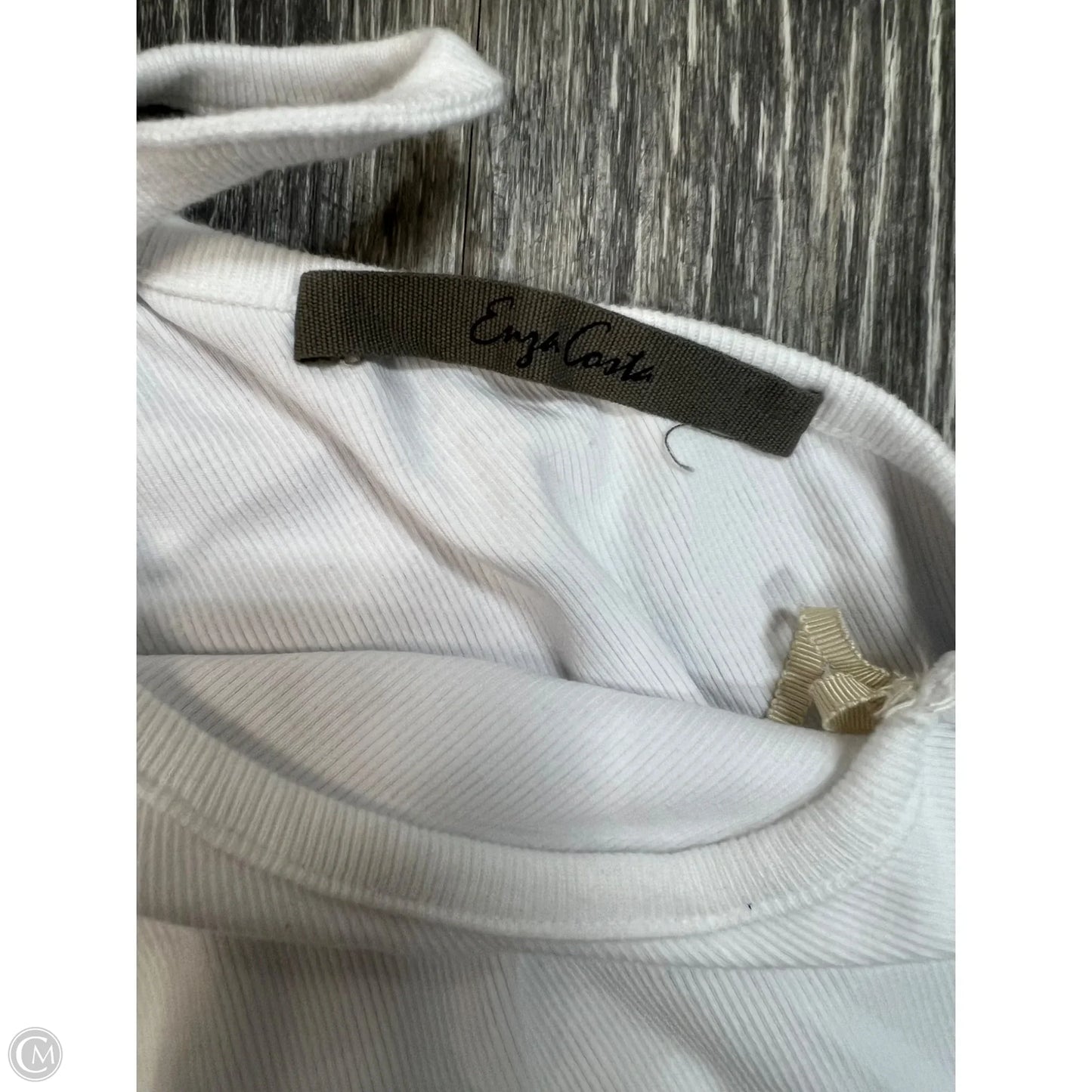 Top Sleeveless By Enza Costa In White, Size: S