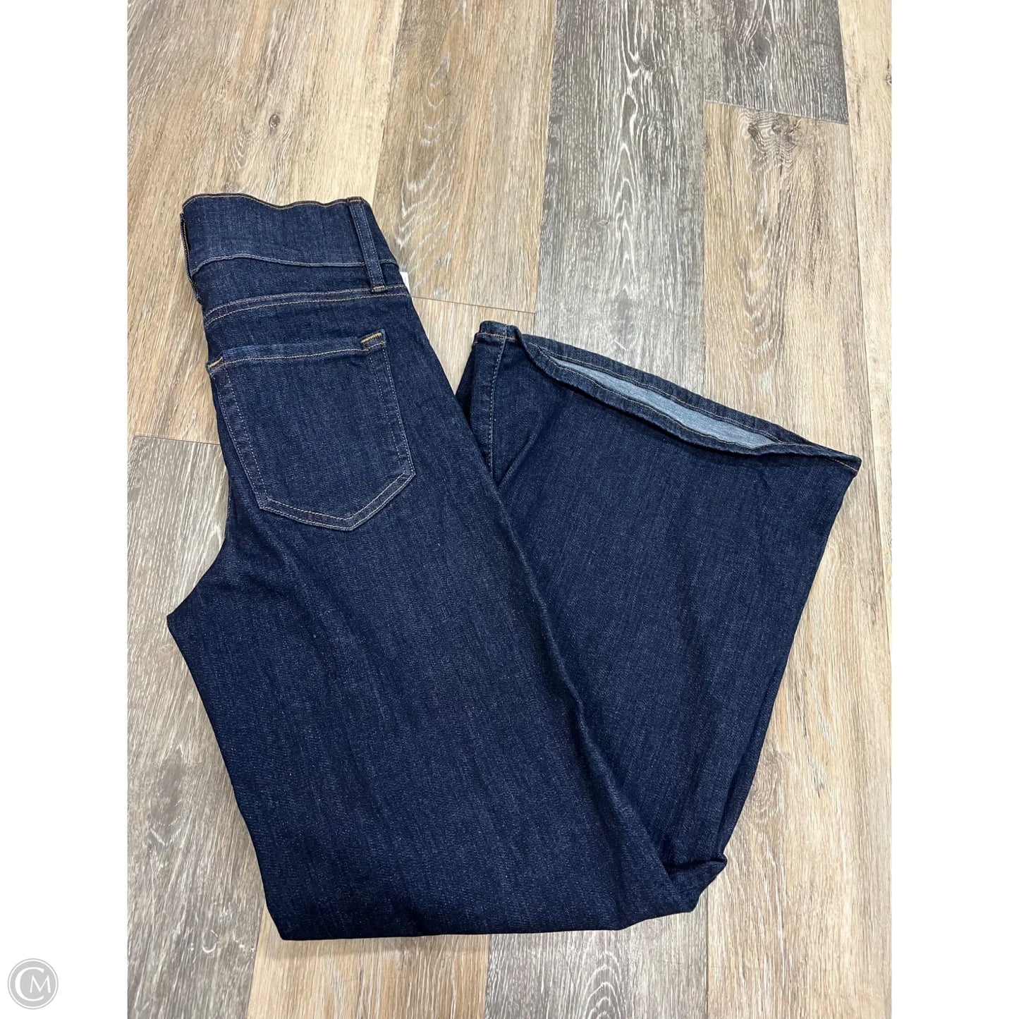 Jeans Wide Leg By Frame In Blue Denim, Size: 1/25