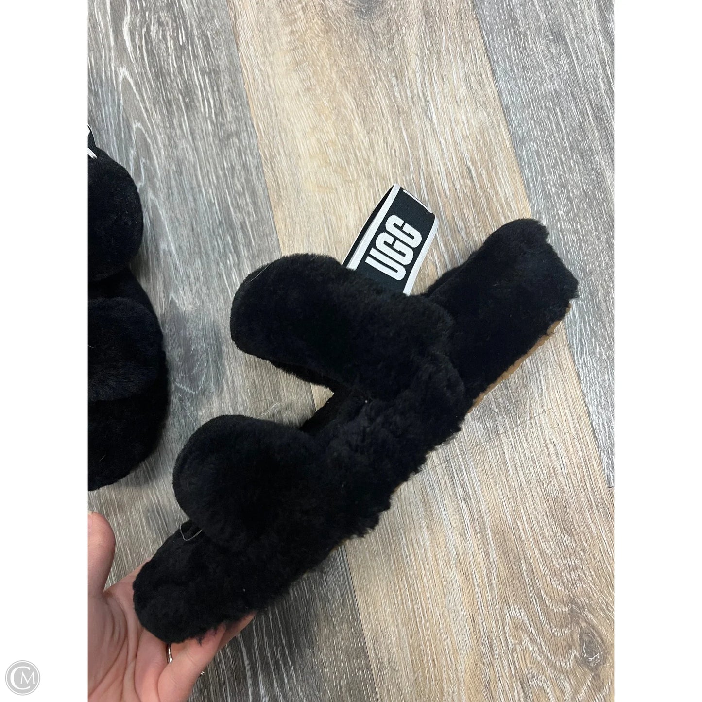 Sandals Designer By Ugg In Black, Size: 8