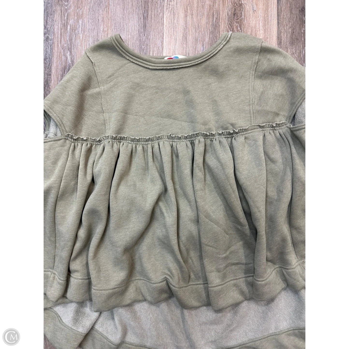 Sweater Short Sleeve By Free People In Green, Size: Xs