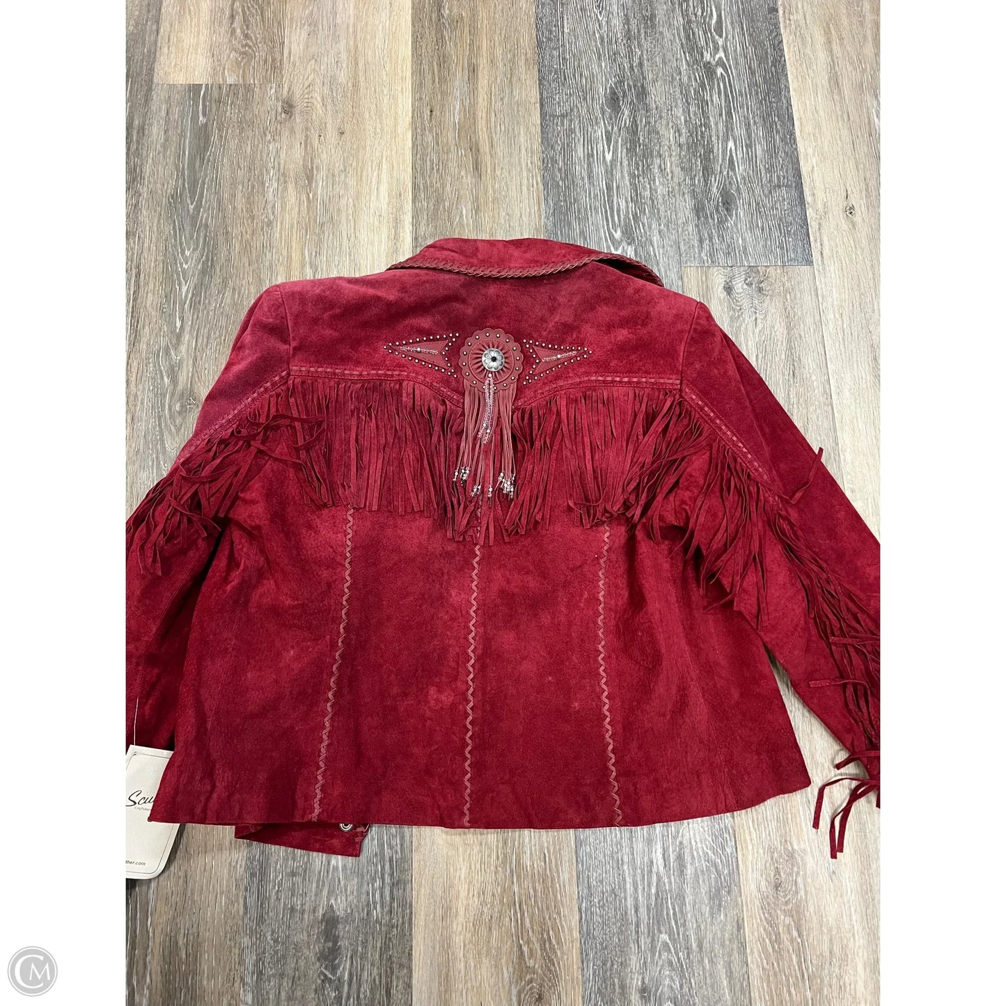 Jacket Leather By Scully In Red, Size: Xxl