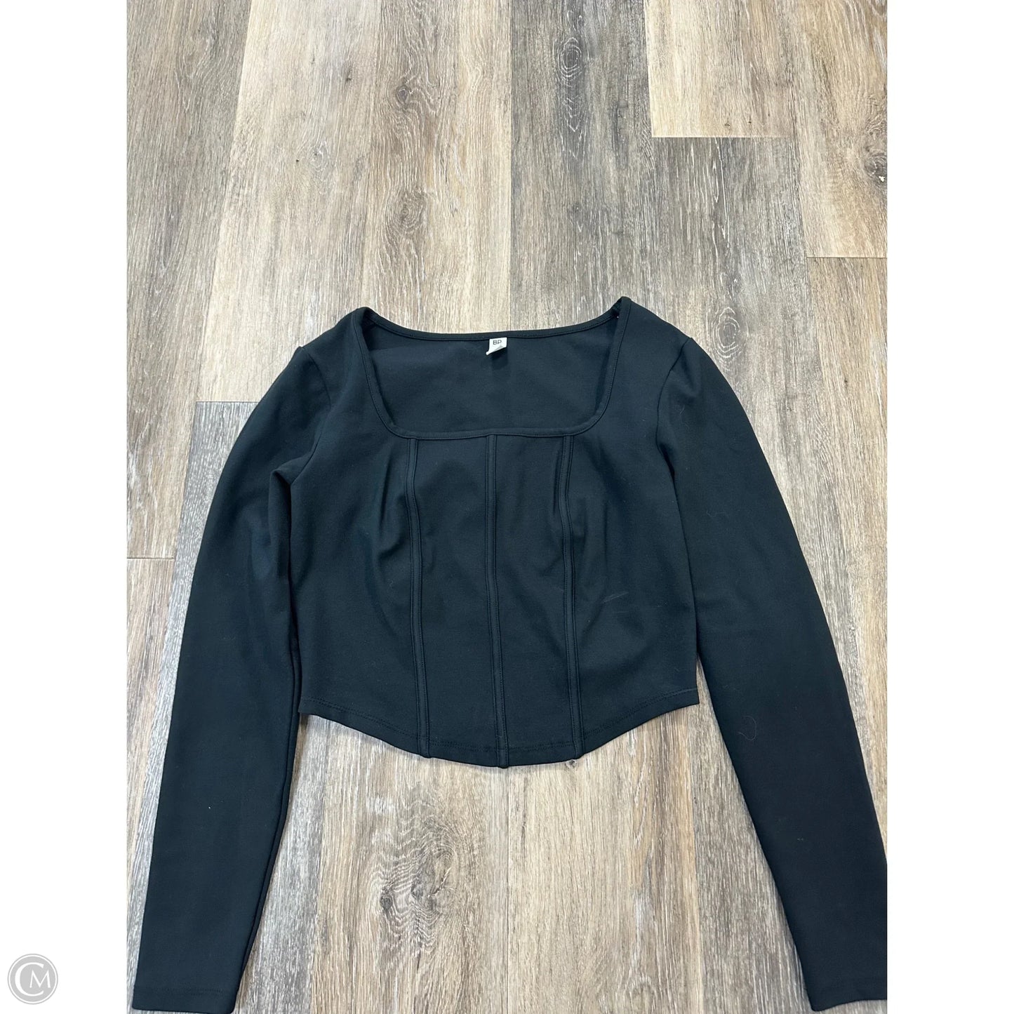 Top Long Sleeve By Bp In Black, Size: M