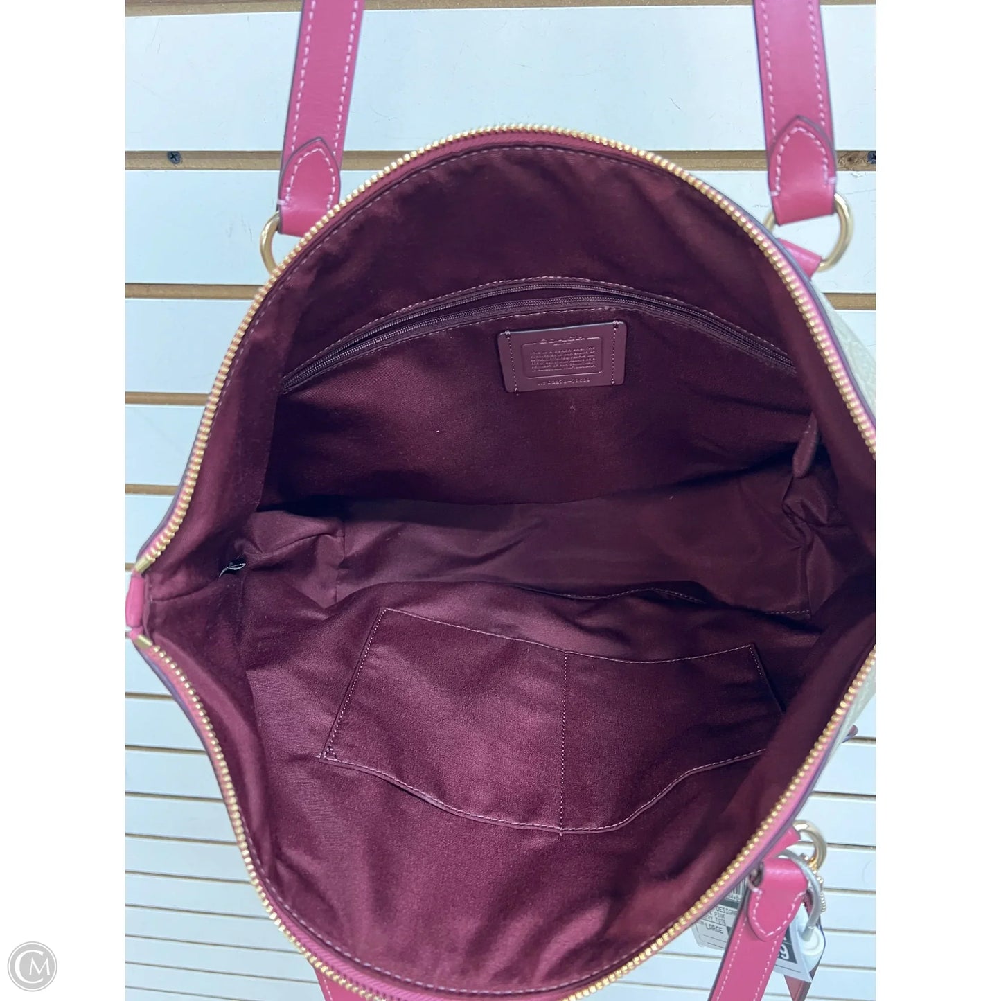 -Handbag Designer By Coach, Size: Large