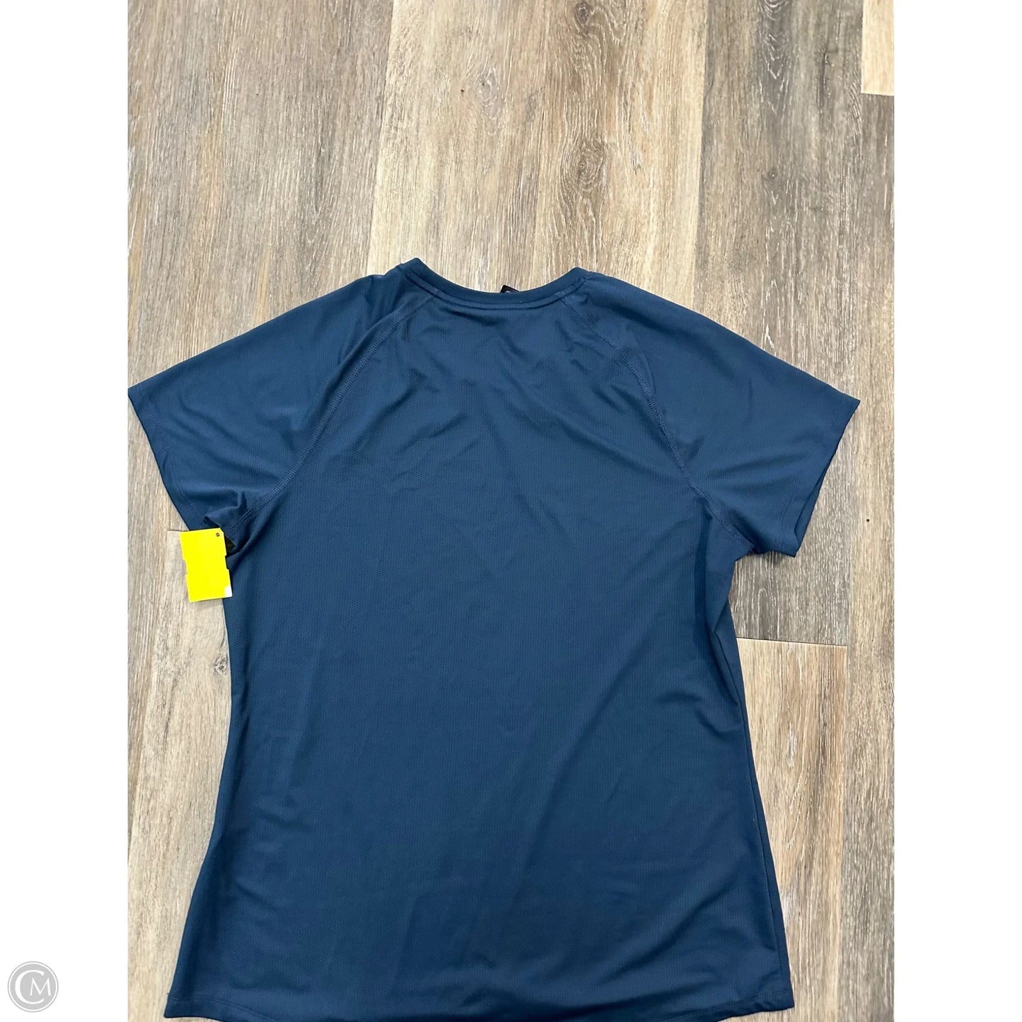 Athletic Top Short Sleeve By Adidas In Blue, Size: L