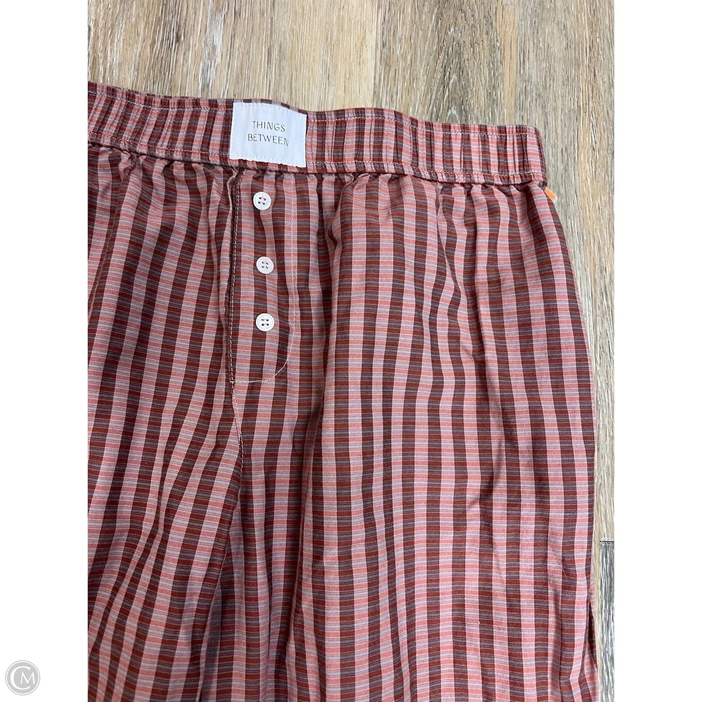 Pants Lounge By Things Between In Plaid Pattern, Size: M