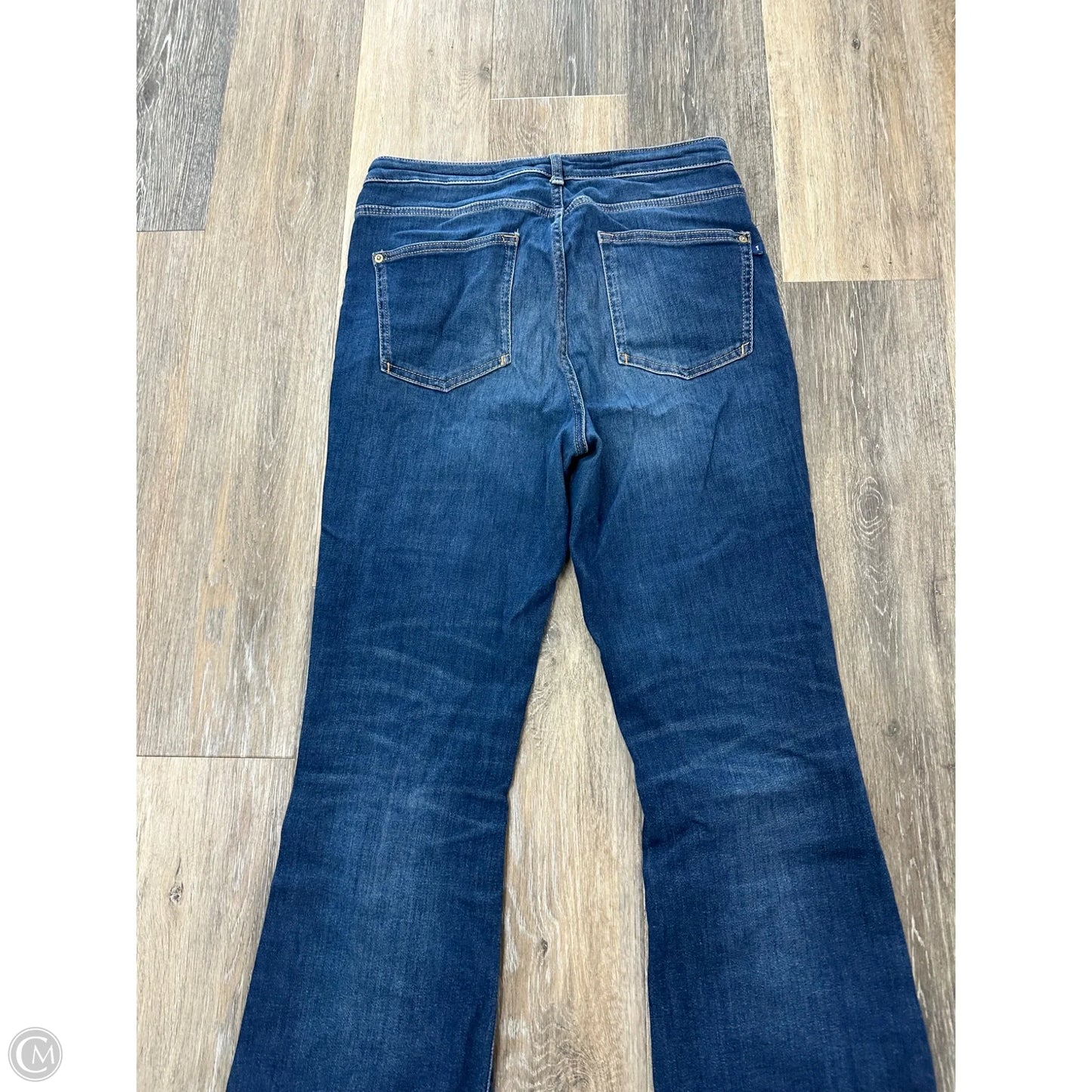 Jeans Flared By Pilcro In Blue Denim, Size: 12