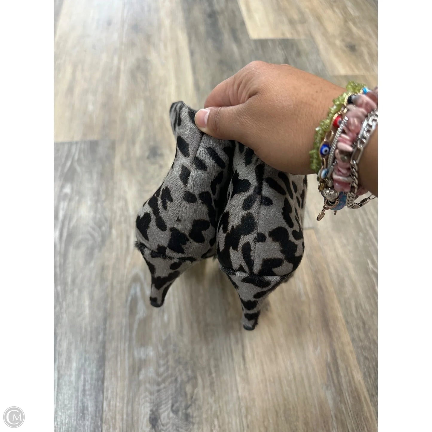 Boots Ankle Heels By Sam Edelman In Animal Print, Size: 8