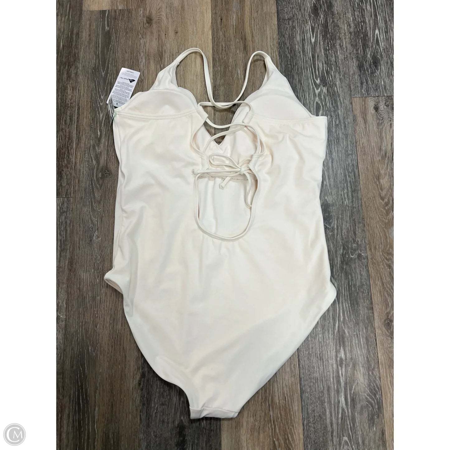 Swimsuit By Lands End In Cream, Size: Xxl