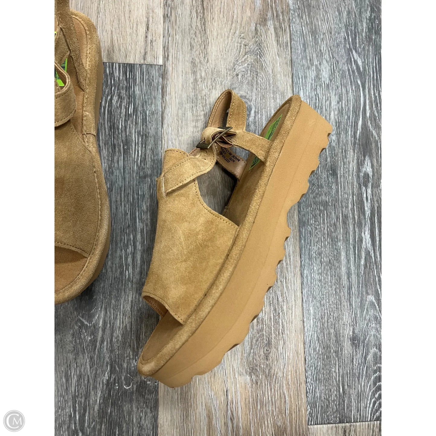 Sandals Heels Platform By Bearpaw In Brown, Size: 11