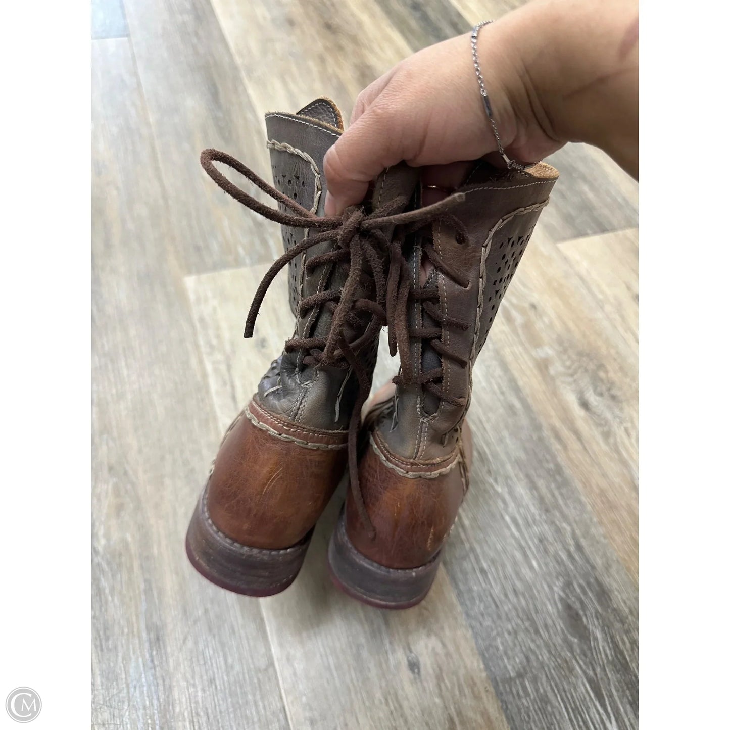 Boots Ankle Flats By Bed Stu In Brown, Size: 9