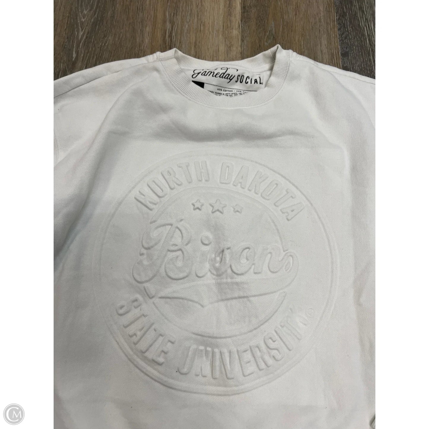 Athletic Sweatshirt By Gameday Social In White, Size: M