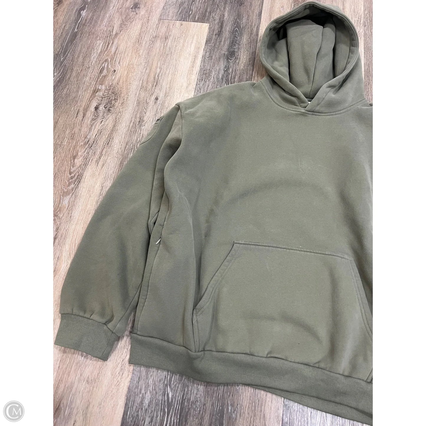 Sweatshirt Hoodie By Comfrt In Green, Size: 3x