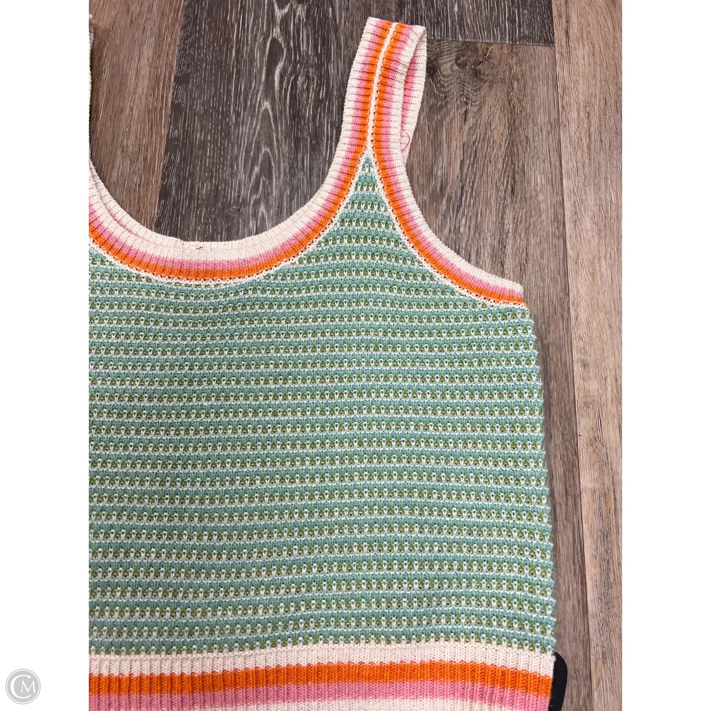 Tank Top By Hem & Thread In Green, Size: L