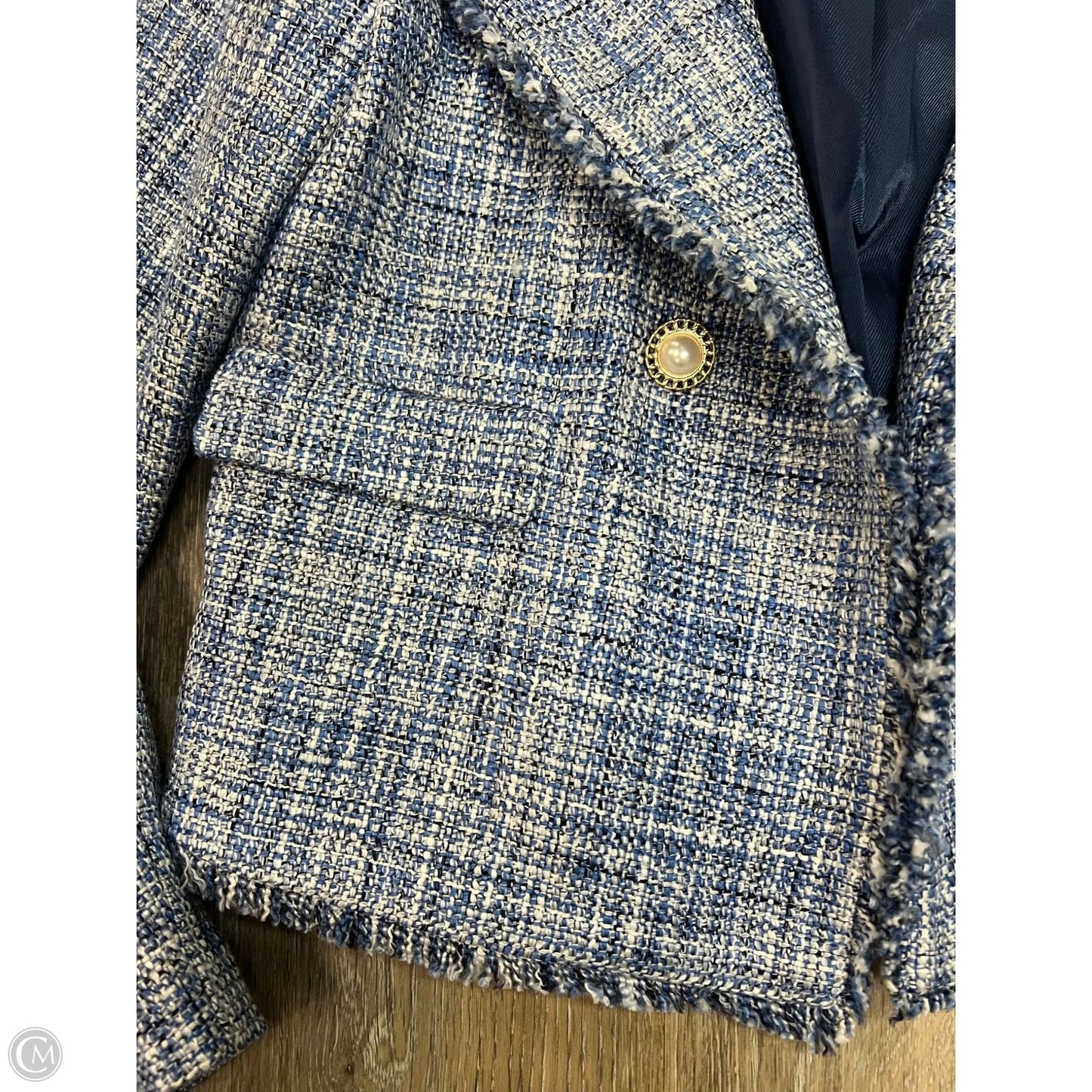 Blazer By Maeve In Blue, Size: 0