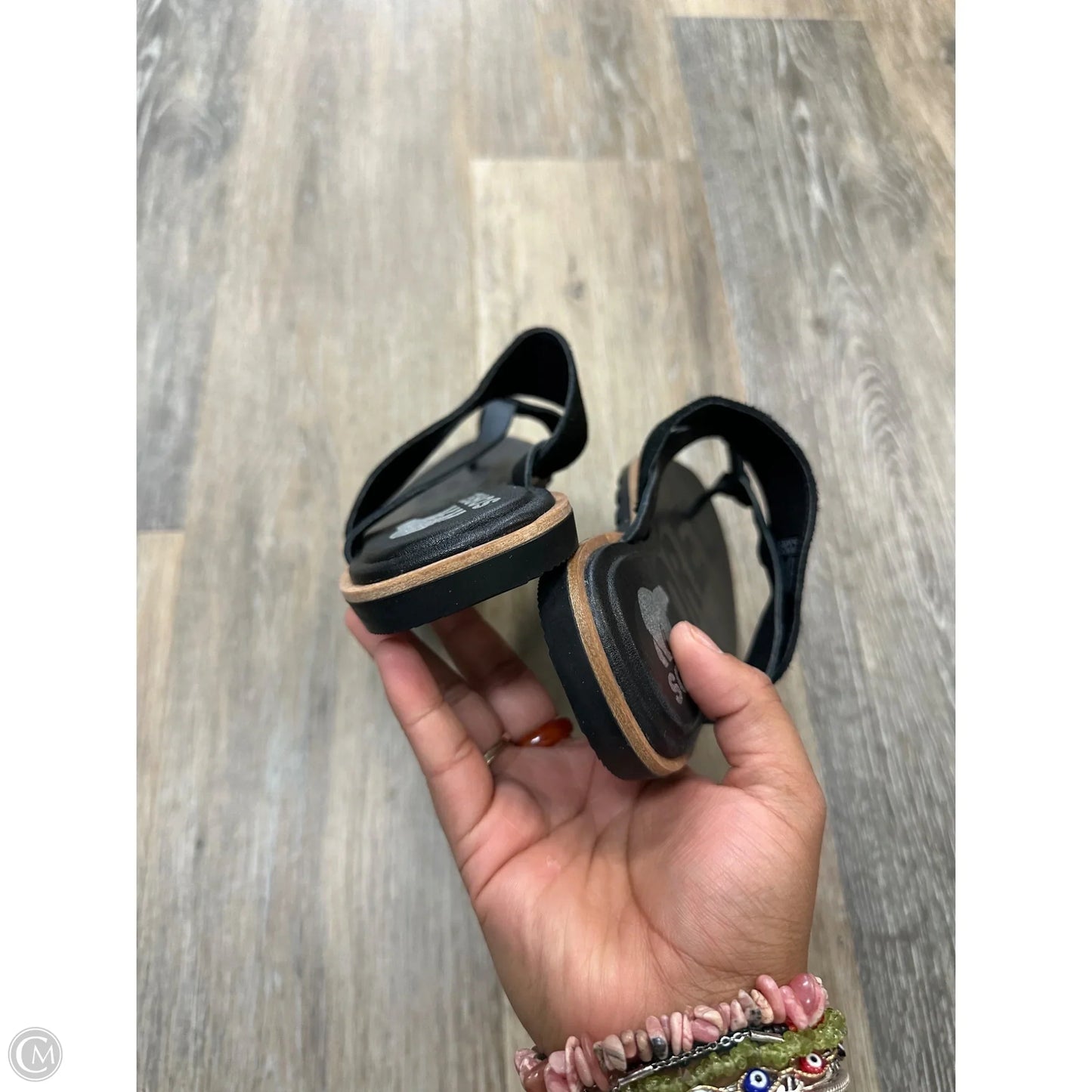 Sandals Flats By Sorel In Black, Size: 7.5