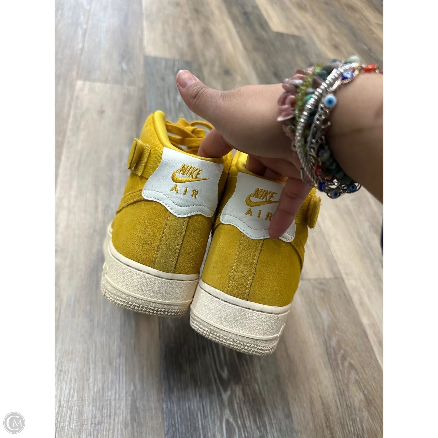 Shoes Athletic By Nike In Yellow, Size: 8