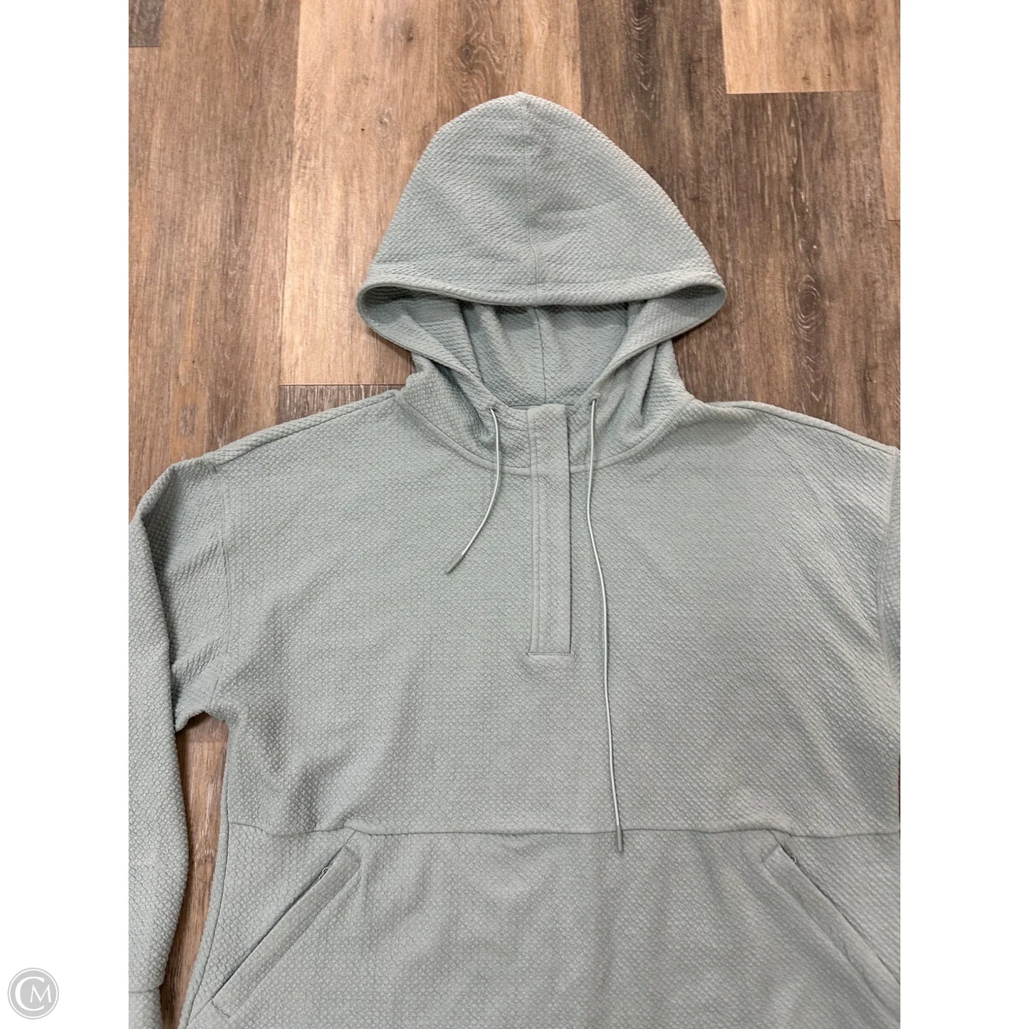 Athletic Sweatshirt Hoodie By 7 Diamonds In Teal, Size: Xl