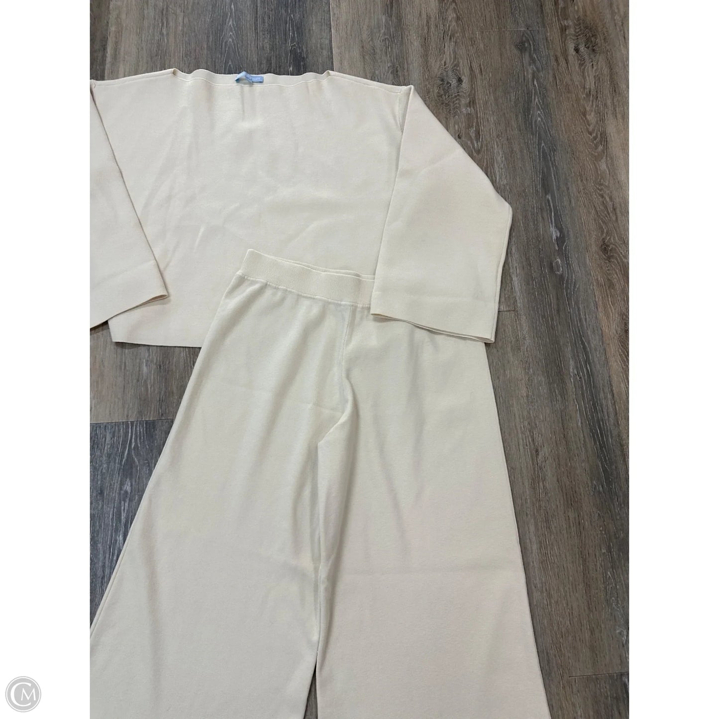 Pants Set 2pc By Antonio Melani In Cream, Size: L
