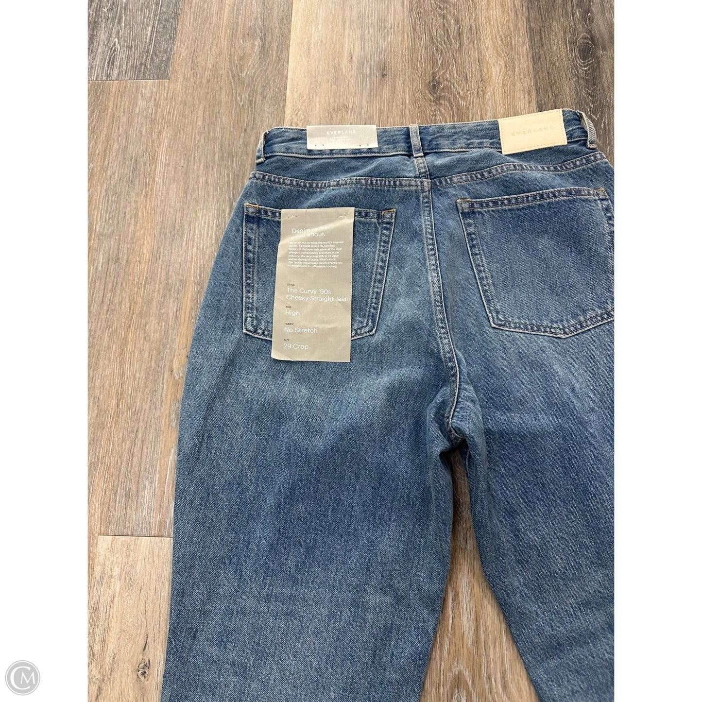 Jeans Straight By Everlane In Blue Denim, Size: 8p