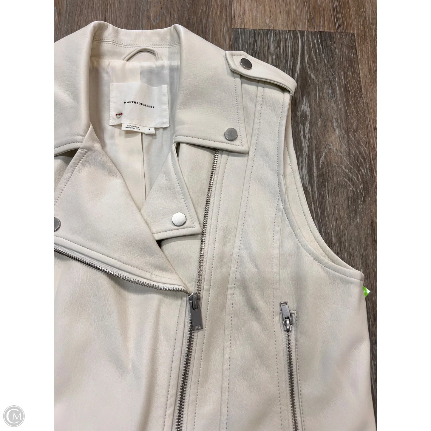 Vest Other By Anthropologie In Cream, Size: S