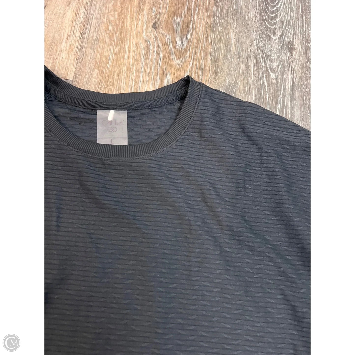 Athletic Top Long Sleeve Crewneck By Calia In Black, Size: L