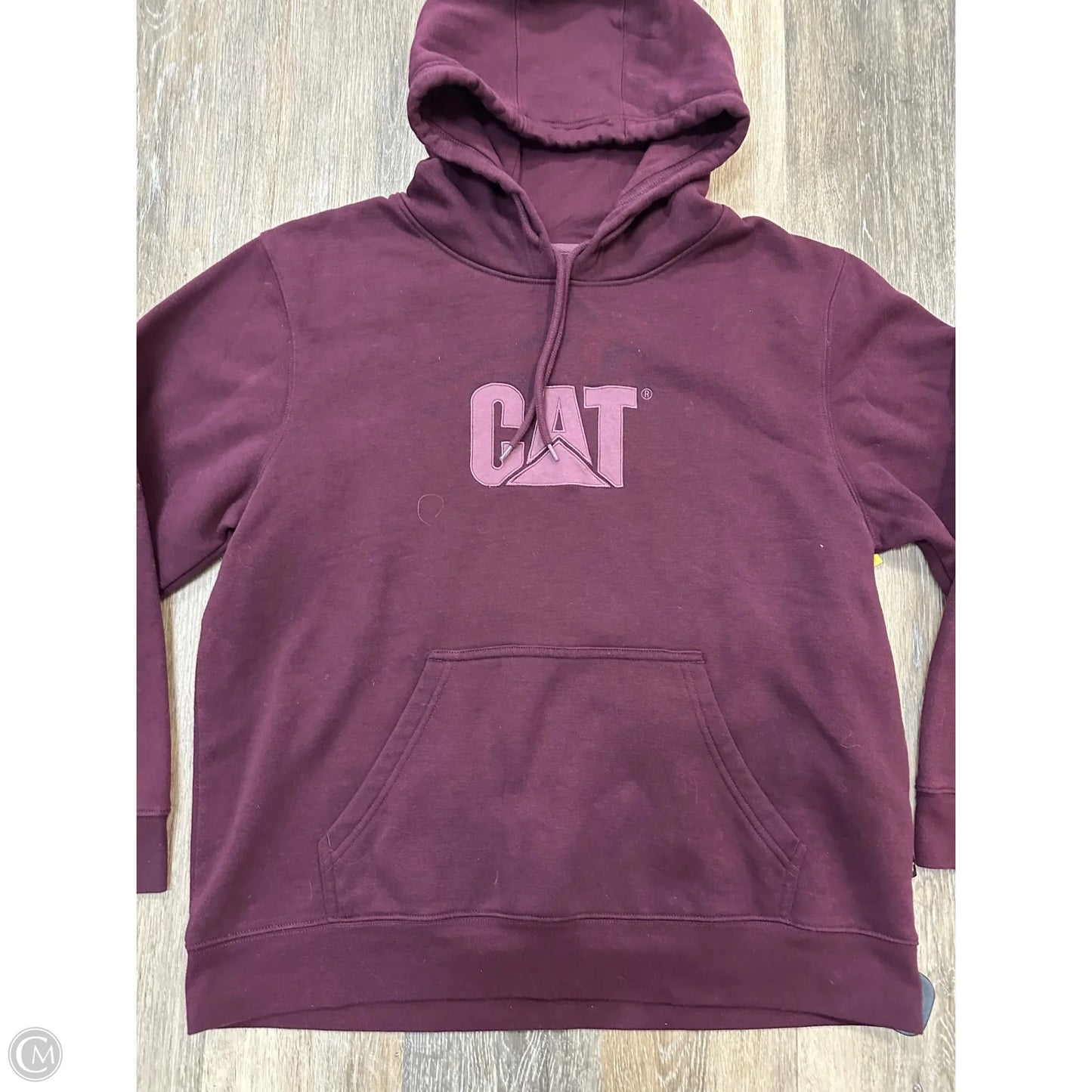 Sweatshirt Hoodie By CAT In Purple, Size: L