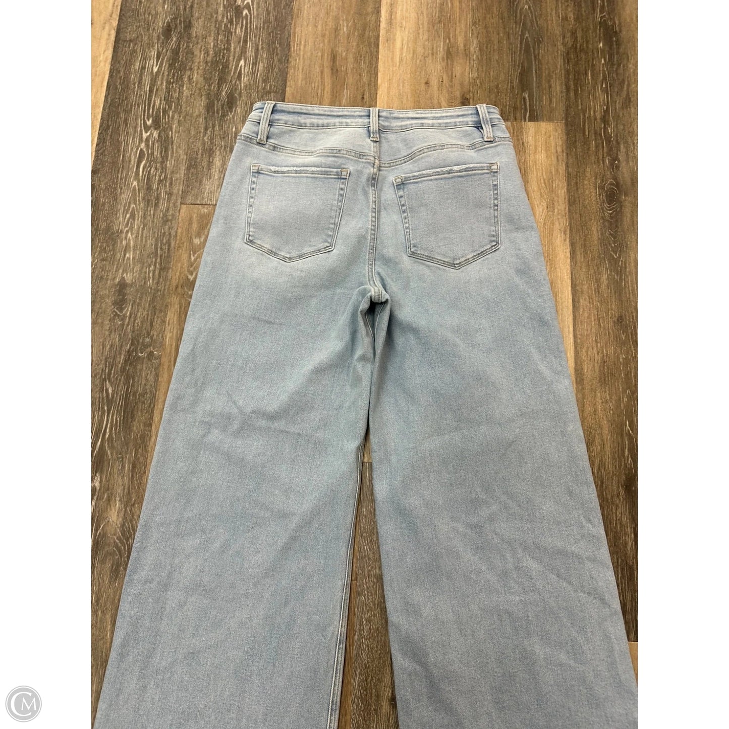Jeans Wide Leg By Vervet In Blue Denim, Size: 12