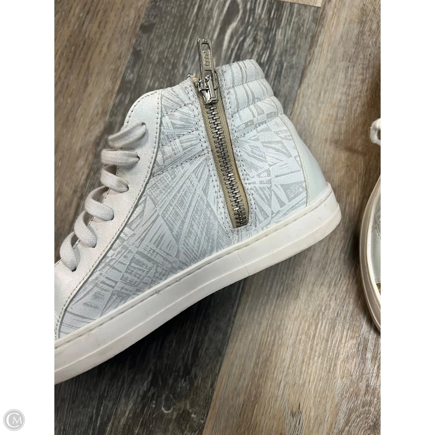Shoes Sneakers By P448 In Gold & White, Size: 7