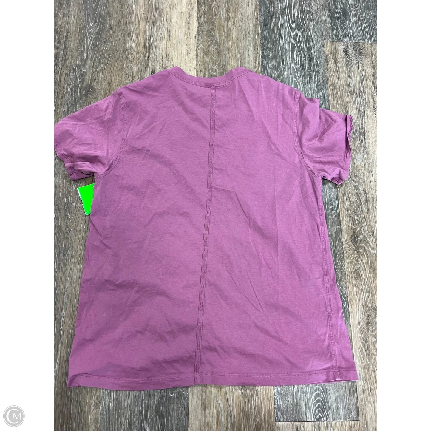 Athletic Top Short Sleeve By Lululemon In Purple, Size: M