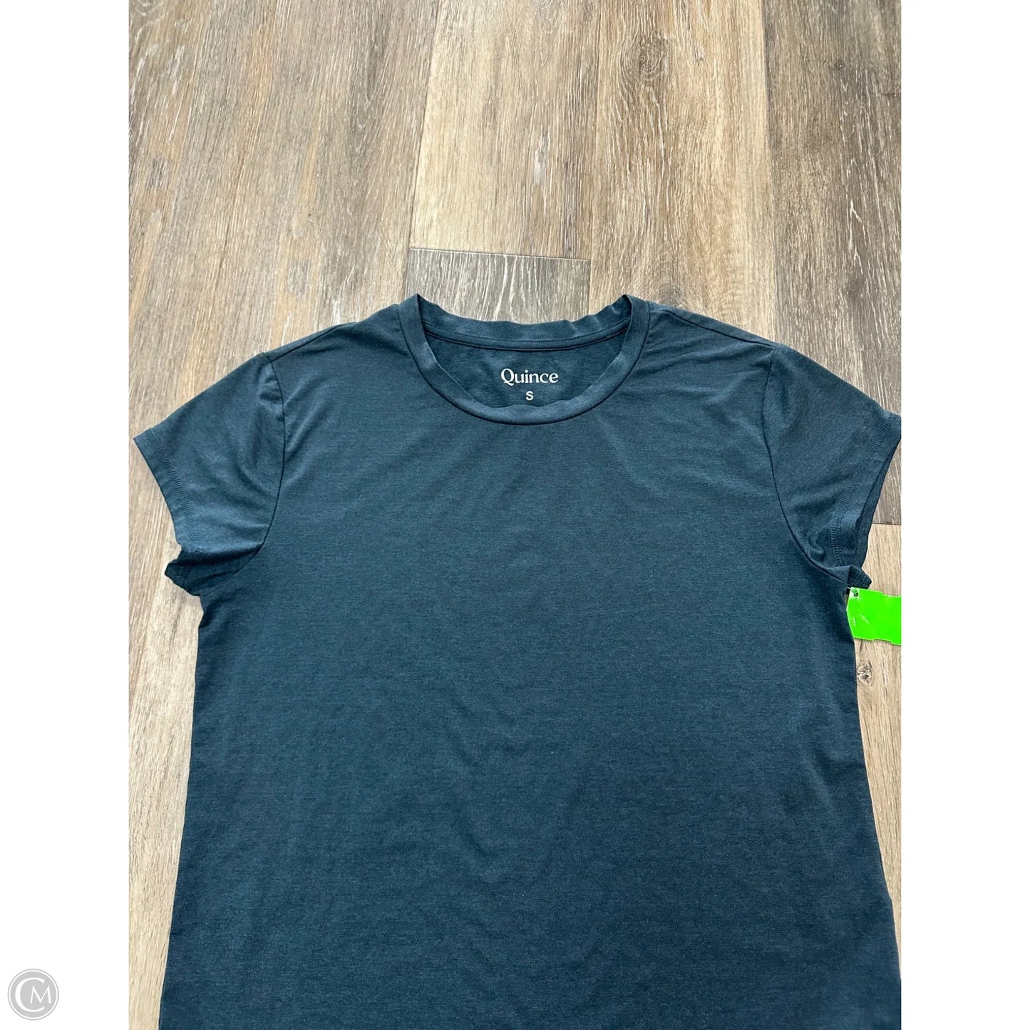 Athletic Top Short Sleeve By Quince In Blue, Size: S