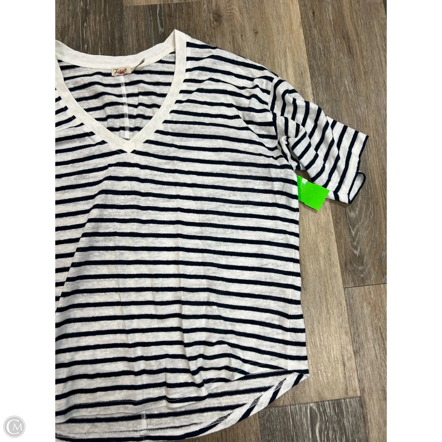 Top Short Sleeve By Faherty In Striped Pattern, Size: S