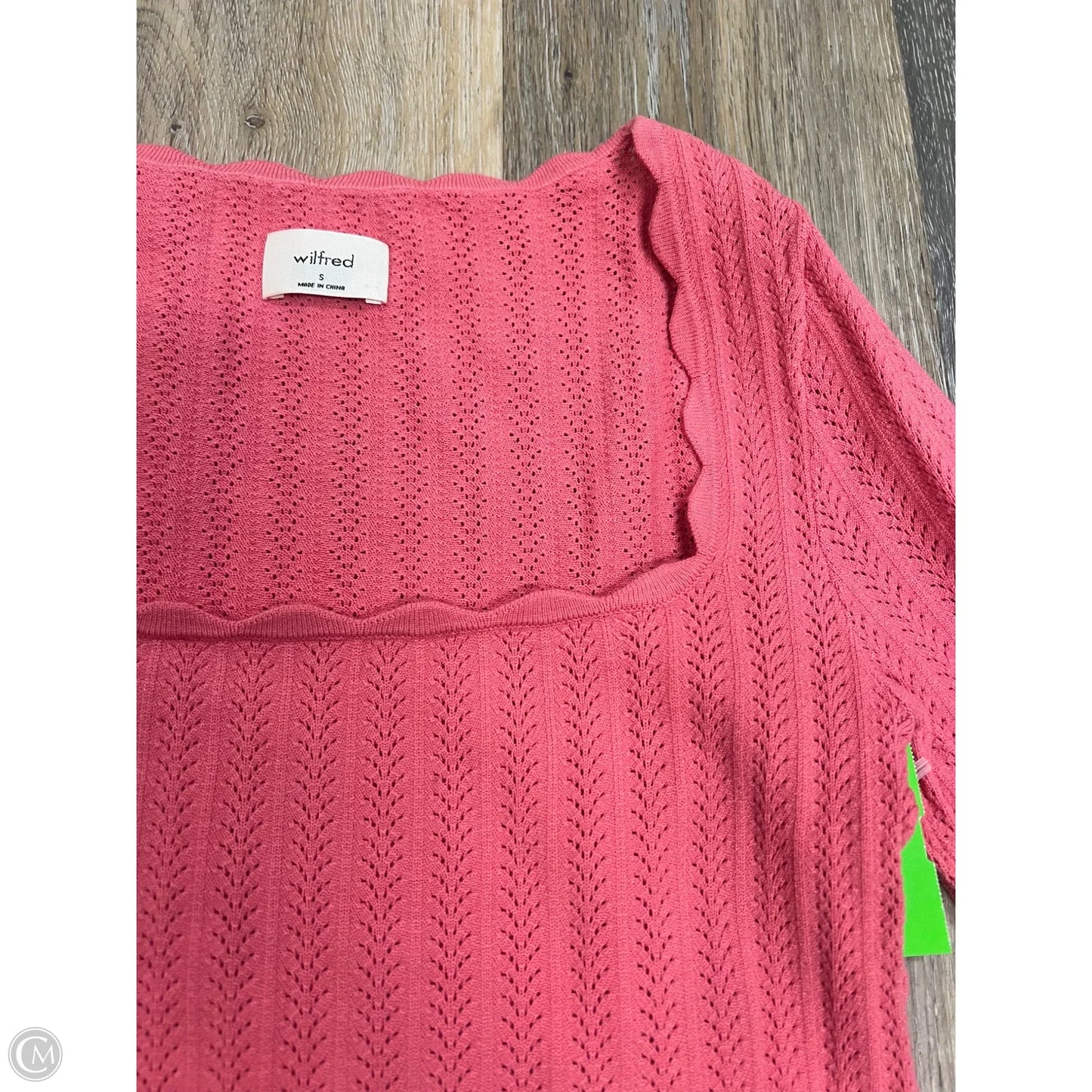 Top Long Sleeve By Wilfred In Pink, Size: S