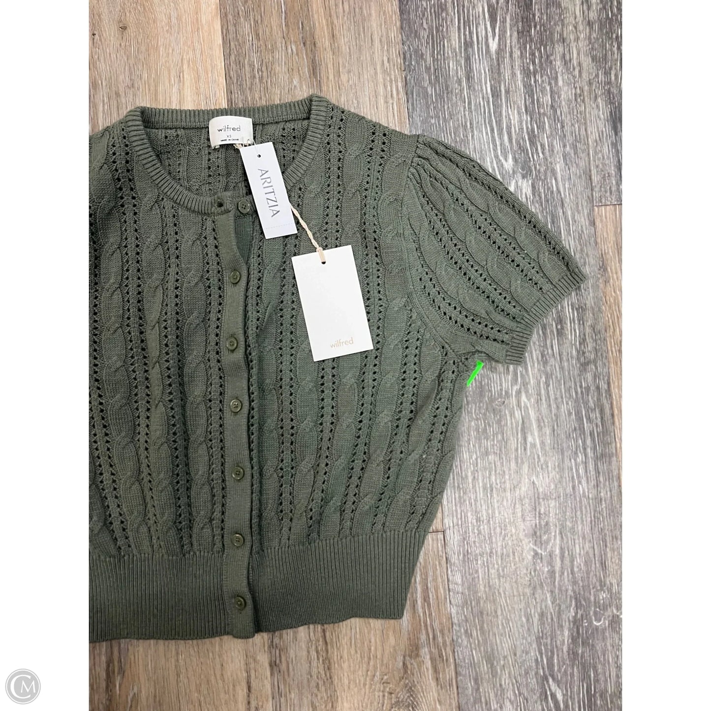 Sweater Short Sleeve By Wilfred In Green, Size: Xs