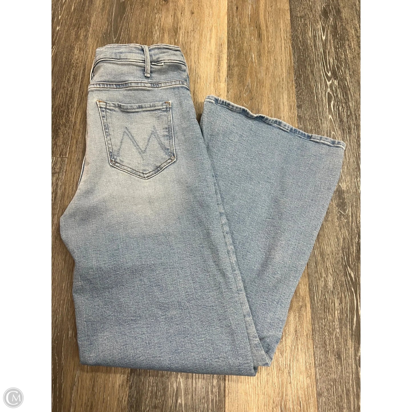 Jeans Wide Leg By Mother In Blue Denim, Size: 8