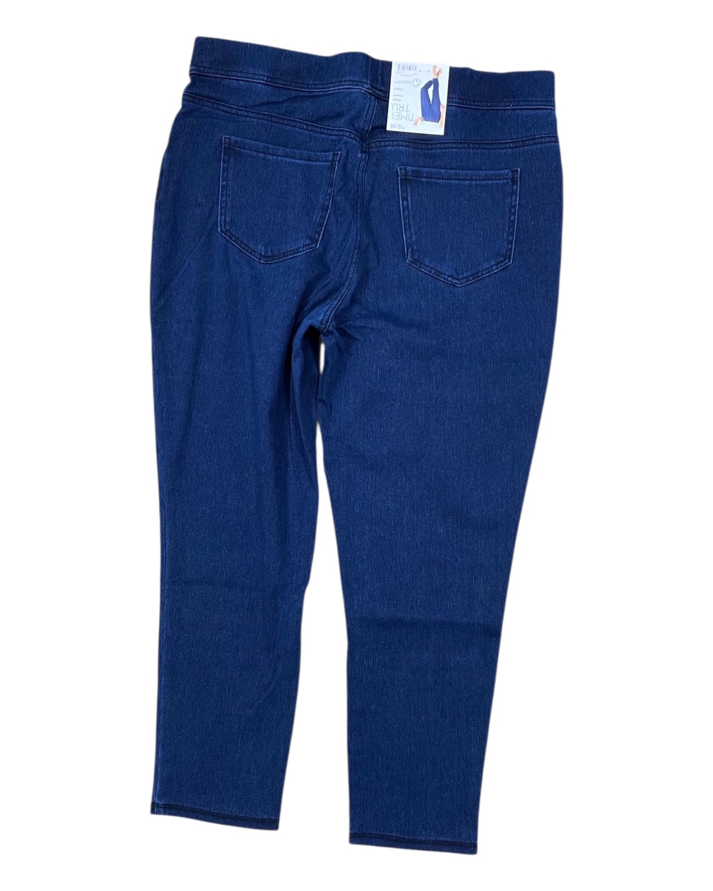 Jeans Cropped By Time And Tru In Blue, Size:L