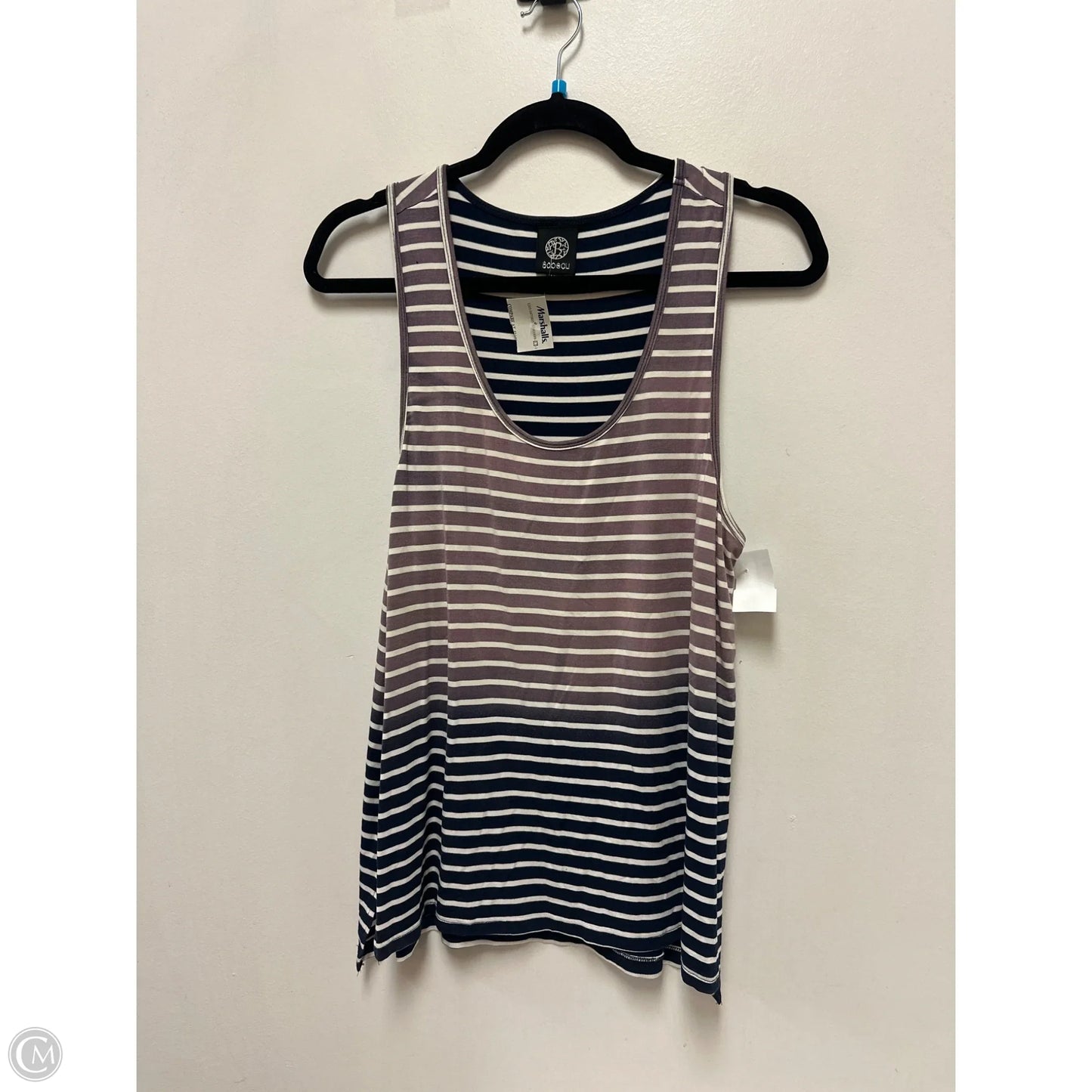 Top Sleeveless By Bobeau In Striped Pattern, Size: Xl