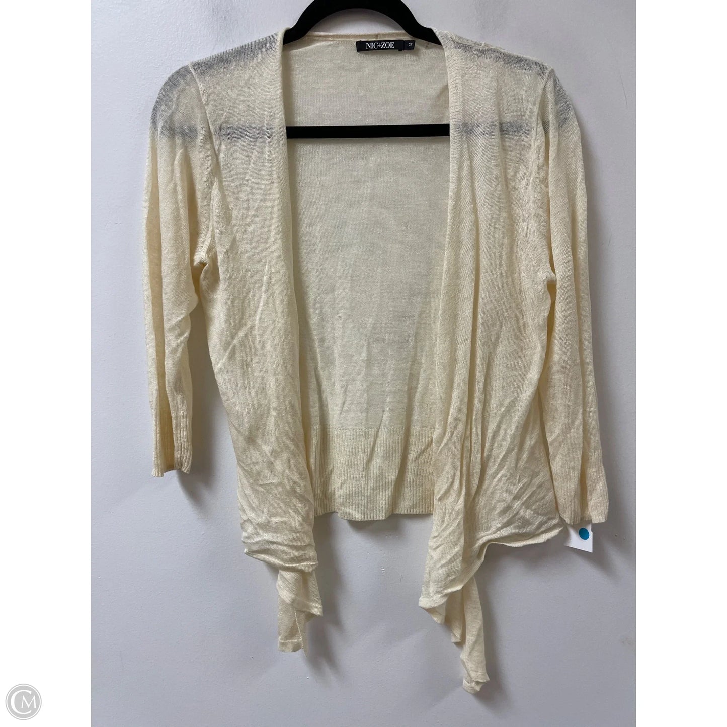 Sweater Cardigan By Nic + Zoe In Cream, Size: M