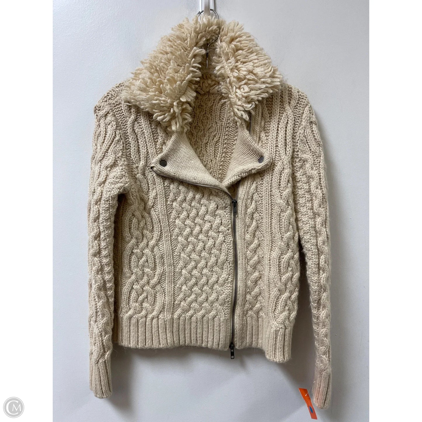 Sweater Cardigan By Moth In Cream, Size: Xs