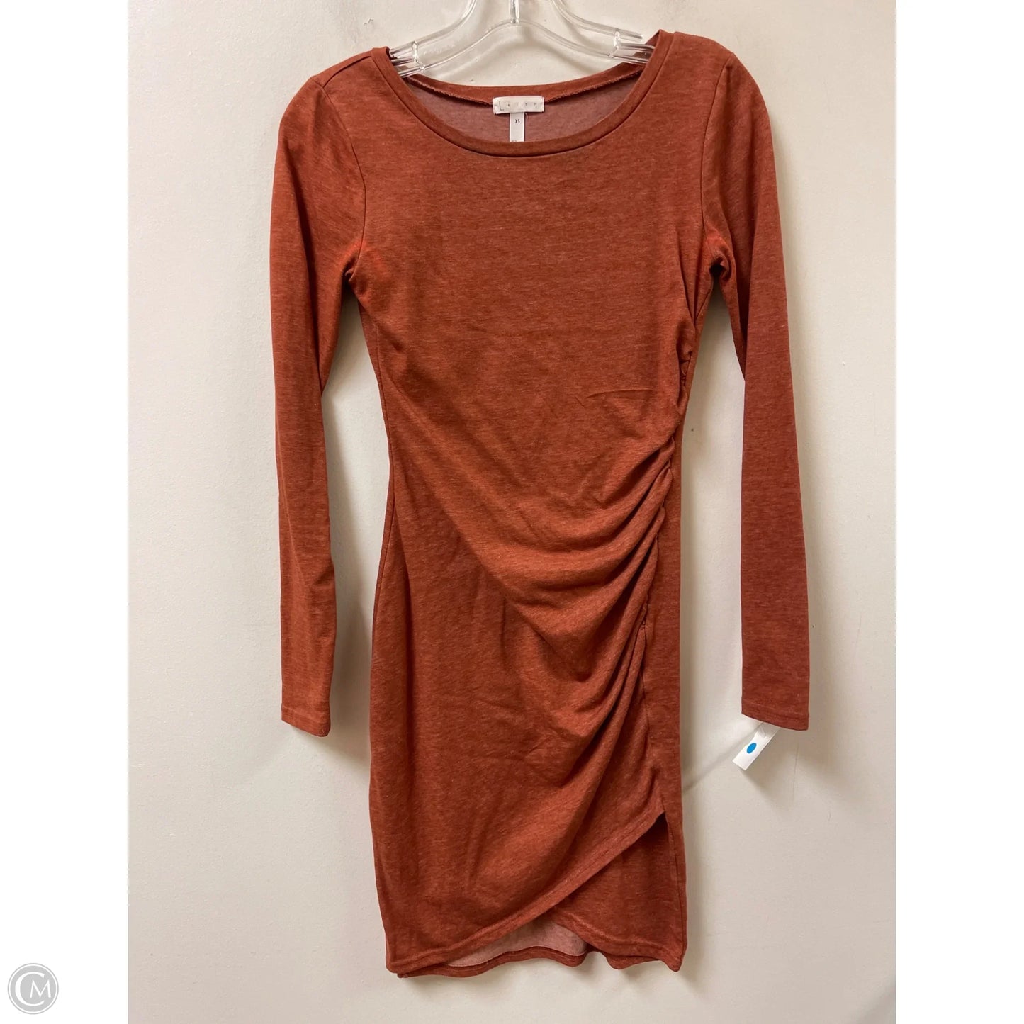 Dress Casual Midi By Leith In Orange, Size: Xs