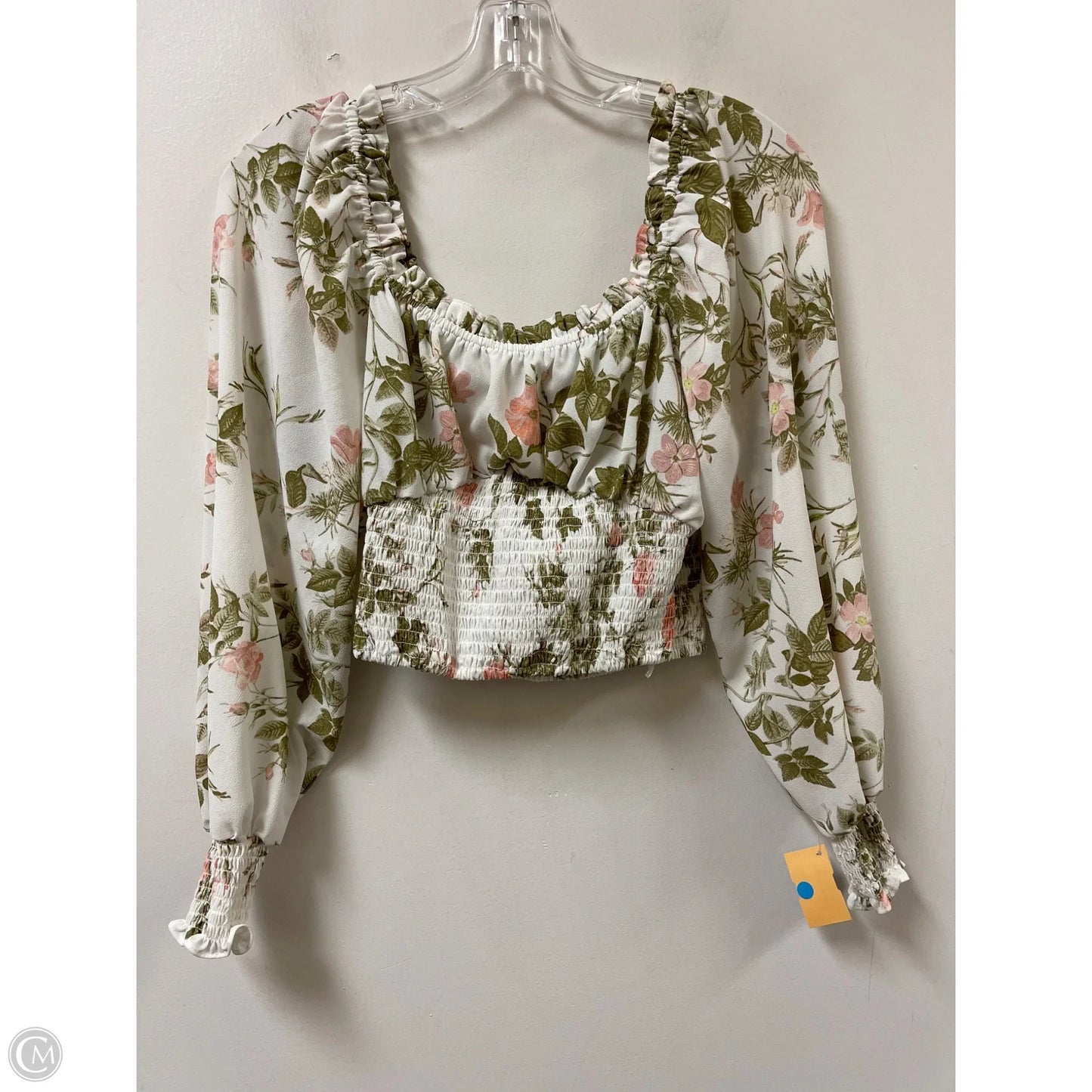 Top Long Sleeve By 1.state In Floral Print, Size: S