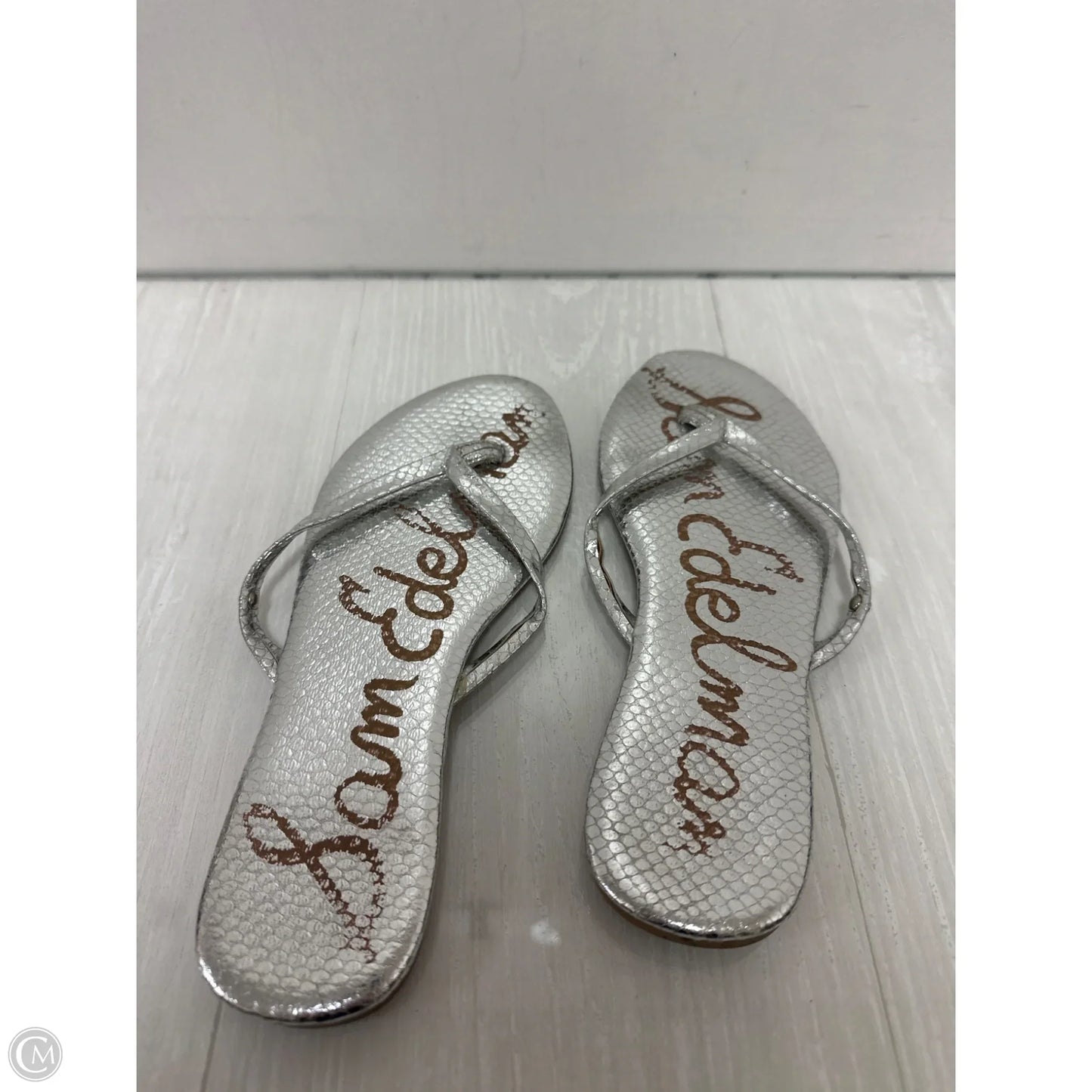 Sandals Flats By Sam Edelman In Silver, Size: 6