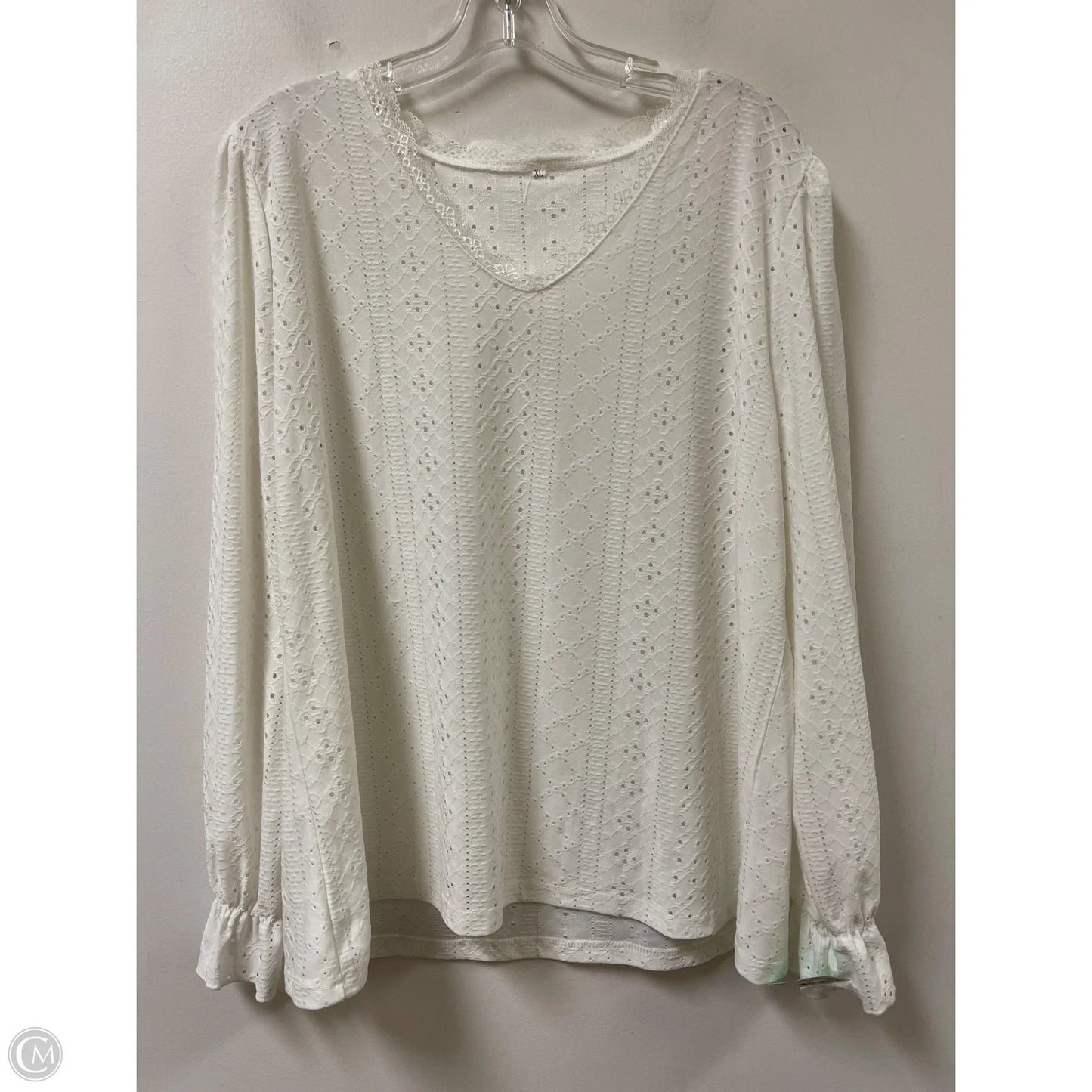 Top Long Sleeve By 12th Tribe In White, Size: Xl