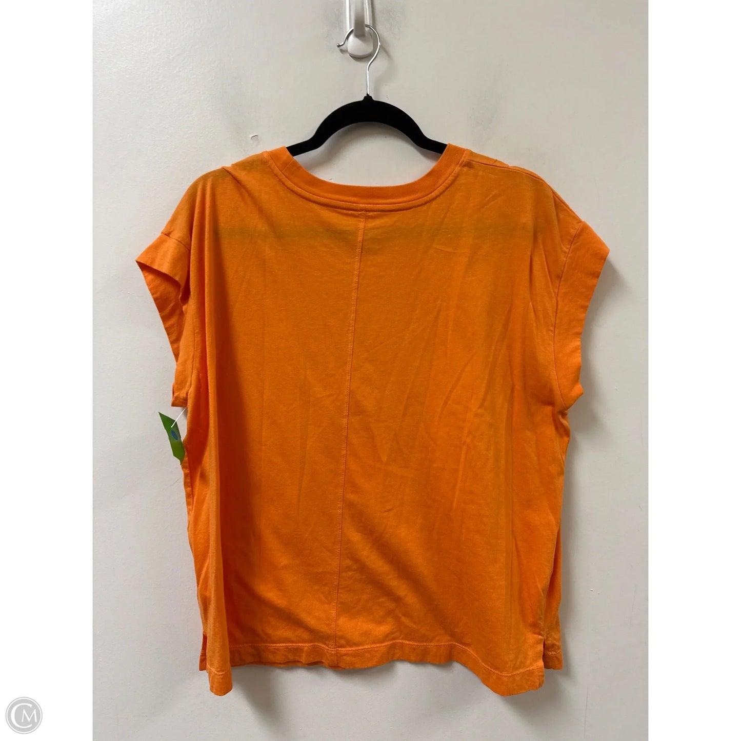 Top Short Sleeve Basic By A New Day In Orange, Size: L