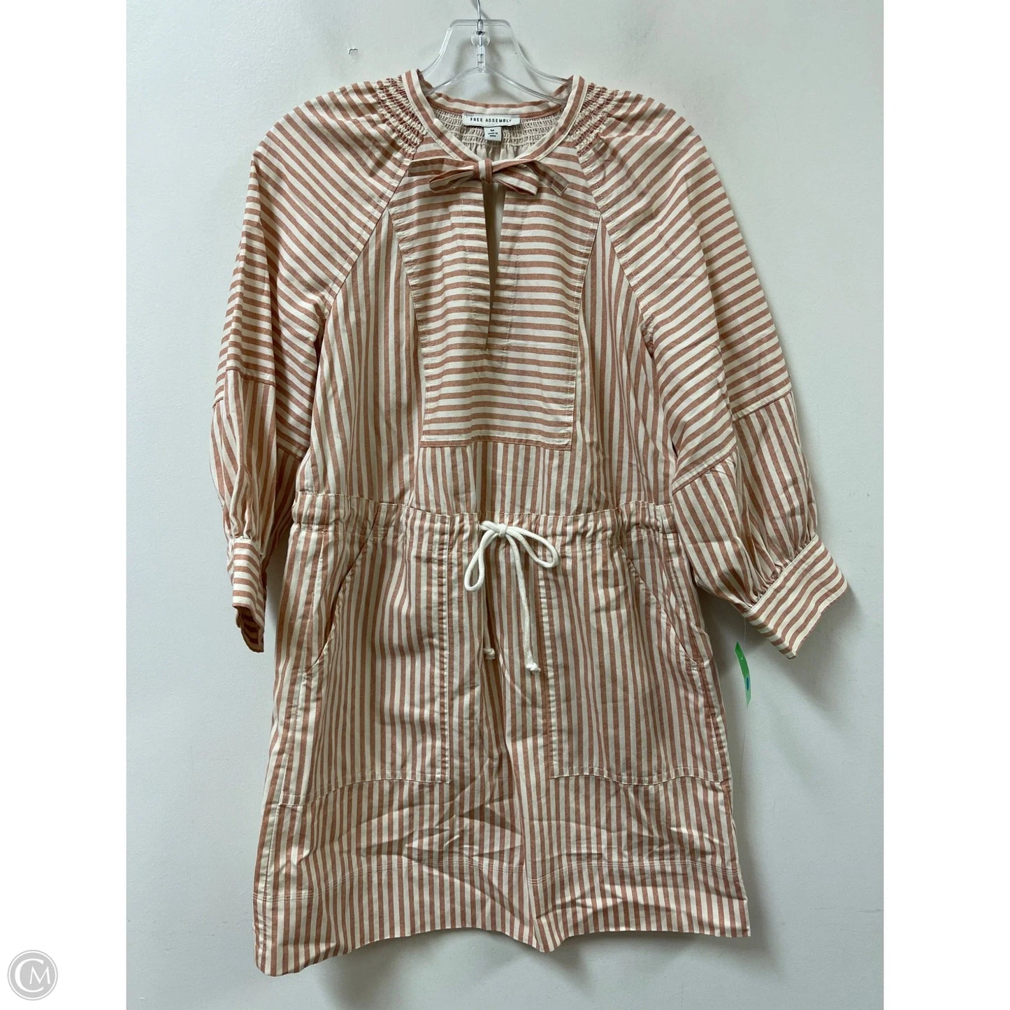 Dress Casual Midi By Free Assembly In Striped Pattern, Size: M