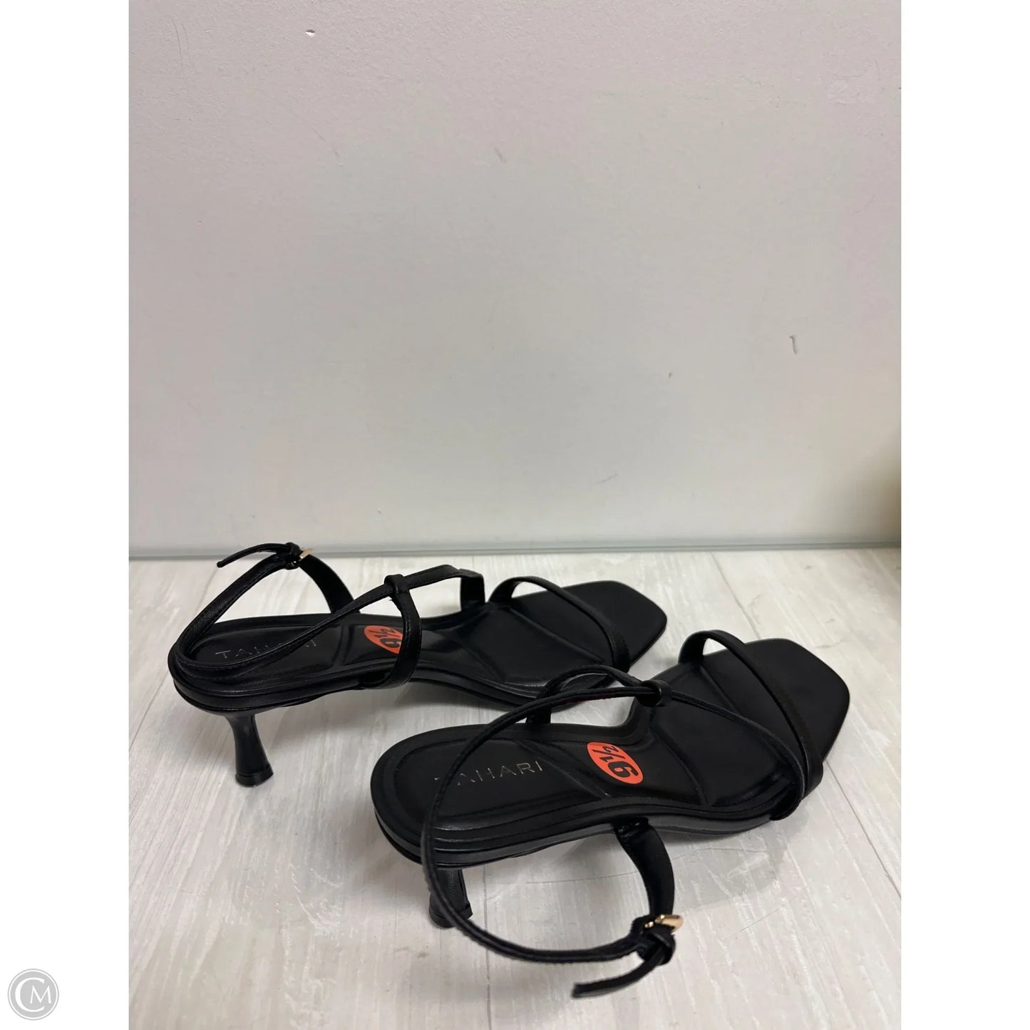 Sandals Heels Stiletto By Tahari In Black, Size: 9.5
