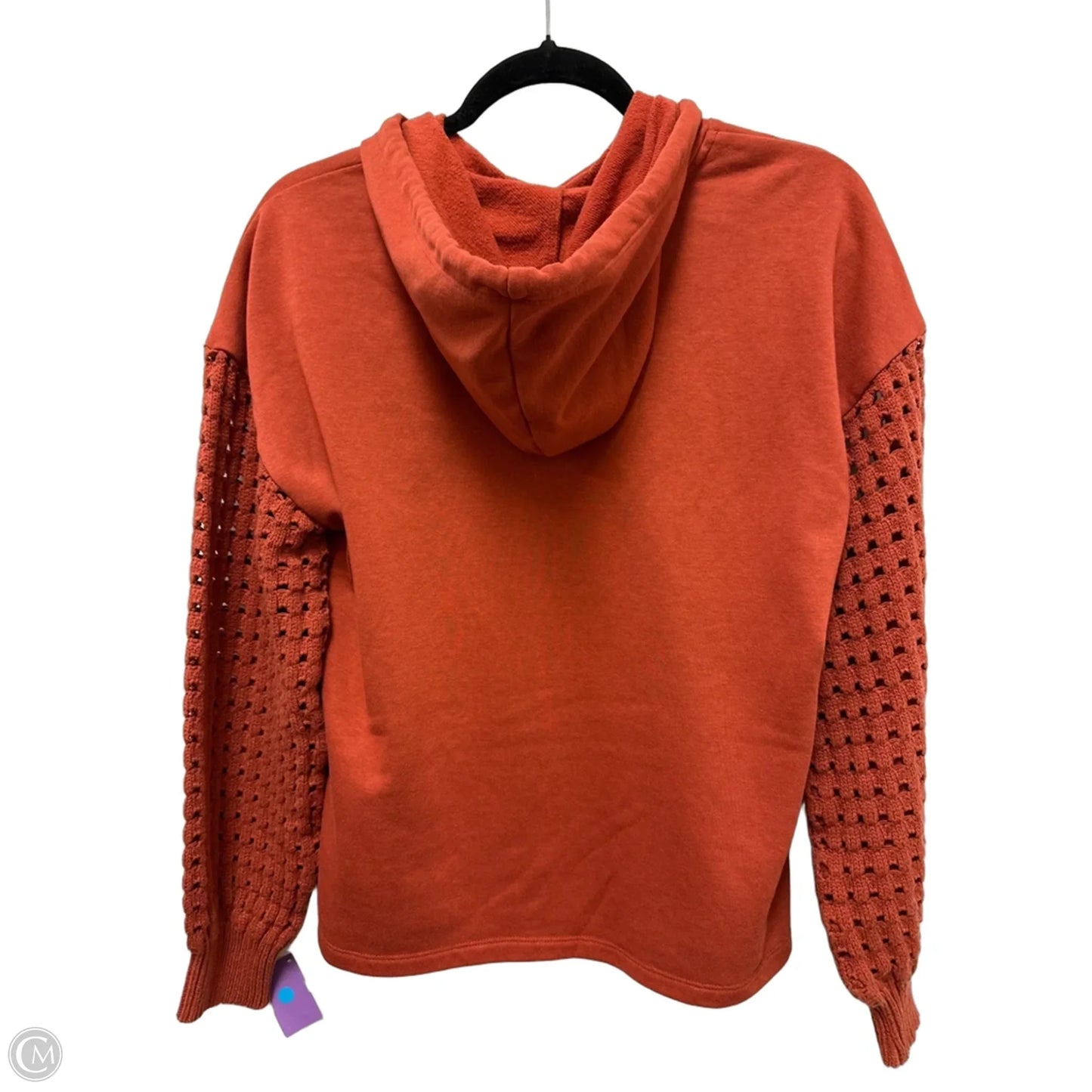 Sweatshirt Hoodie By Time And Tru In Orange, Size: M