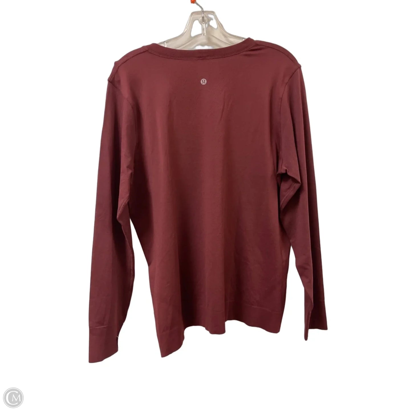 Athletic Top Long Sleeve Crewneck By Lululemon In Red, Size: Xl