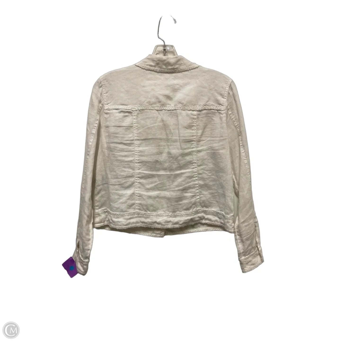 Jacket Denim By Charter Club In White, Size: Sp