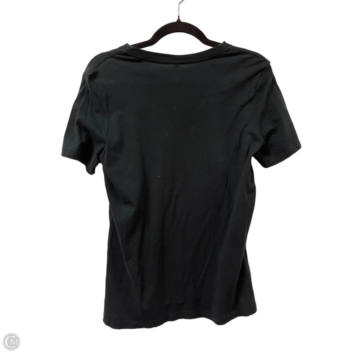Top Short Sleeve By Bella + Canvas In Black, Size: M